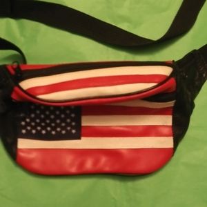 Leather American Flag Hip/fanny bag
